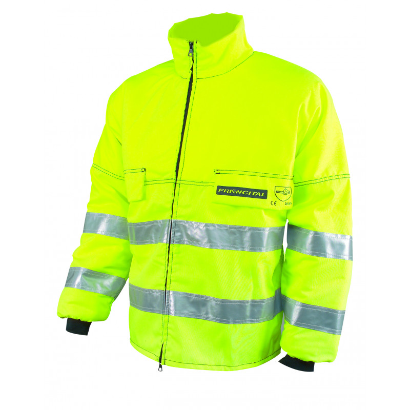 high visibility class 1 cut resistant jacket